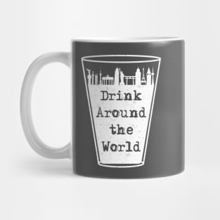 Drink Around the World Skyline Vintage Mug